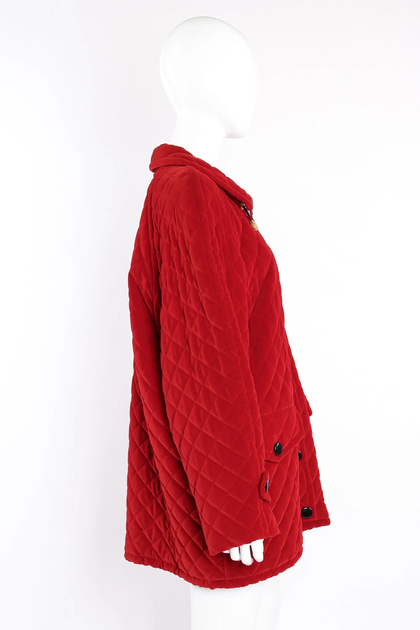 Quilted Velvet Parka