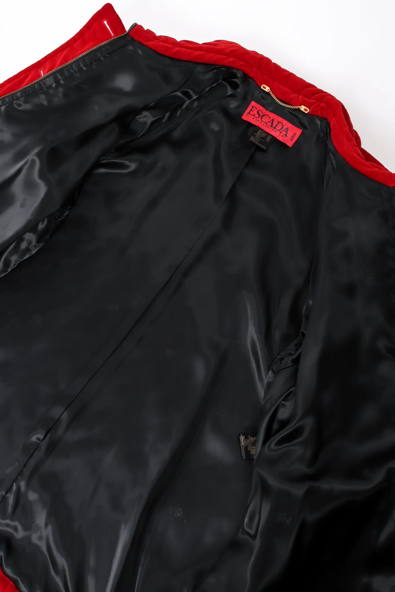 Quilted Velvet Parka