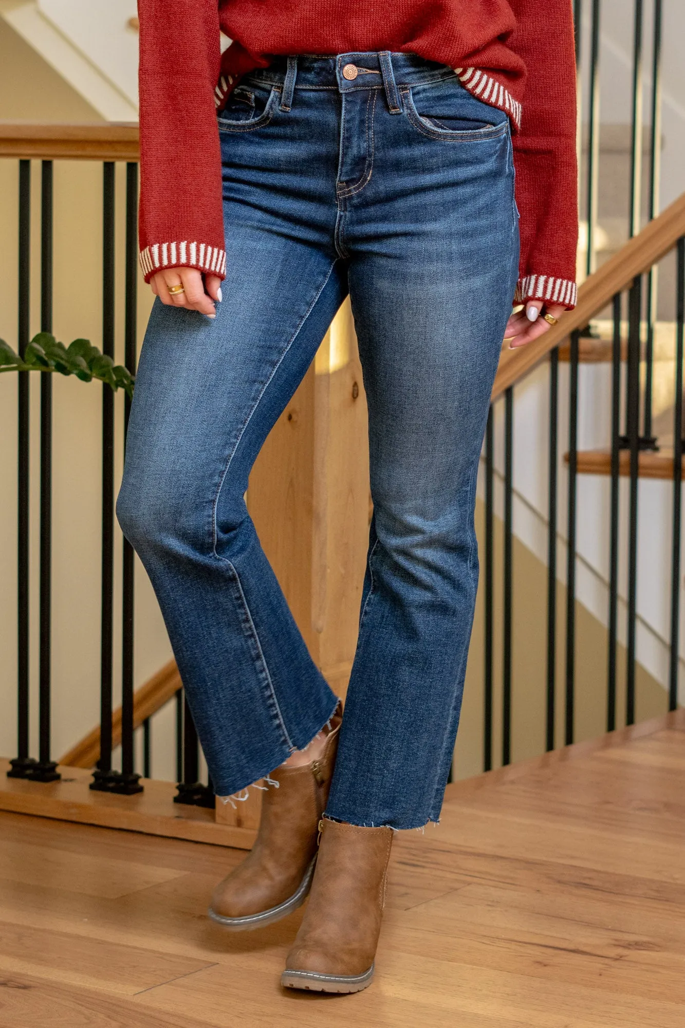Regard High Rise Cropped Flare Regular & Plus Sizes