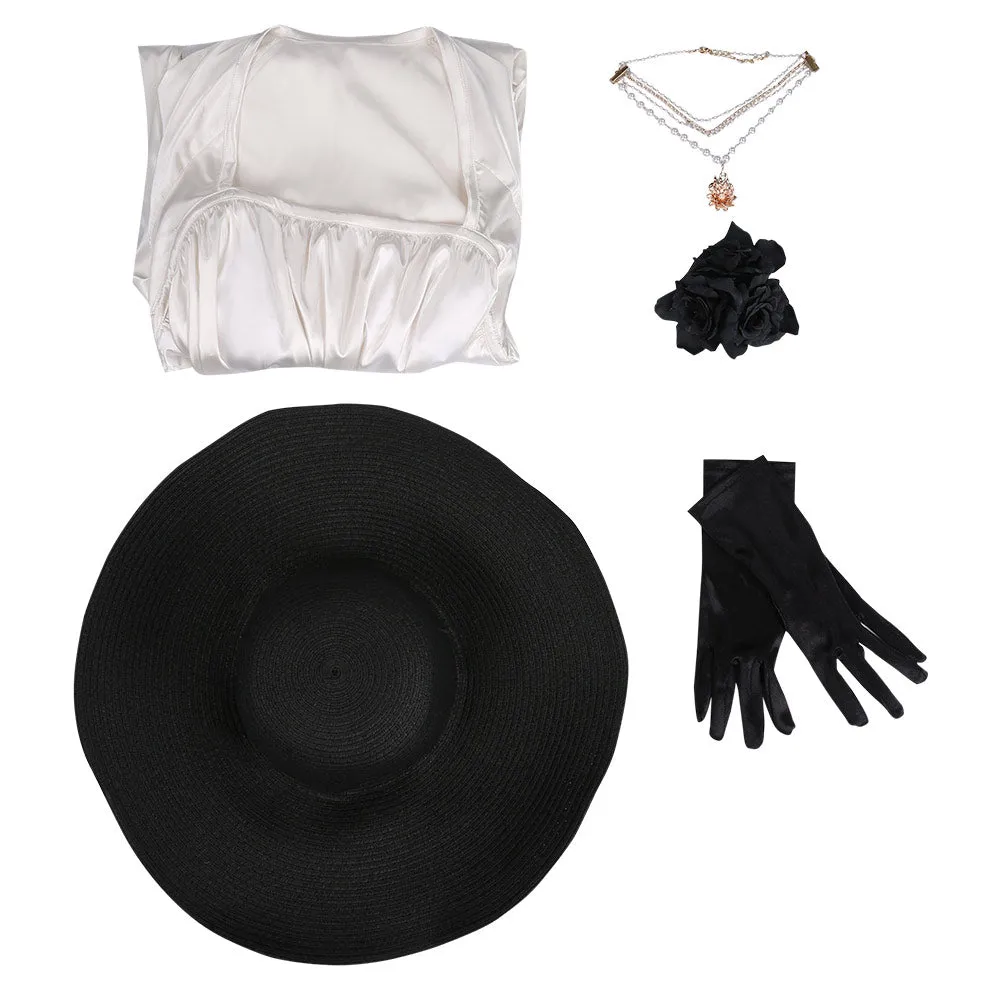 Resident Evil Village Alcina Dimitrescu Cosplay Costume Outfits Halloween Carnival Suit