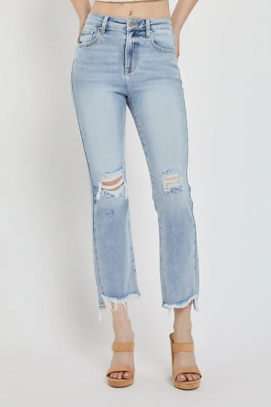 Risen High Rise Crop Flare- RDP5479L