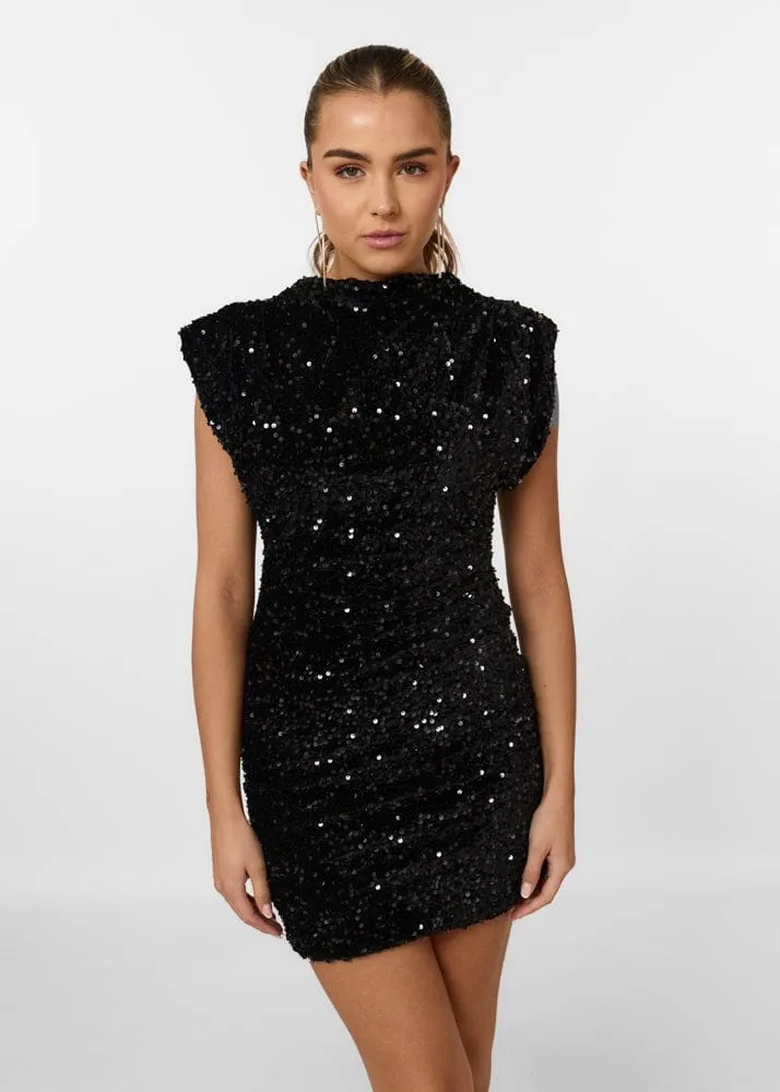 Saskia | Quilted Off Shoulder Mini Dress
