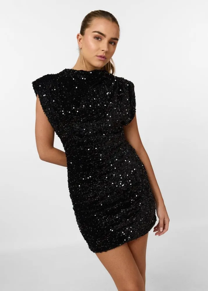 Saskia | Quilted Off Shoulder Mini Dress