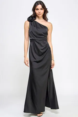 SATIN MAXI DRESS 41771