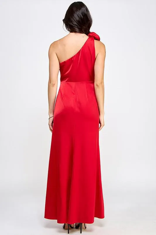 SATIN MAXI DRESS 41771