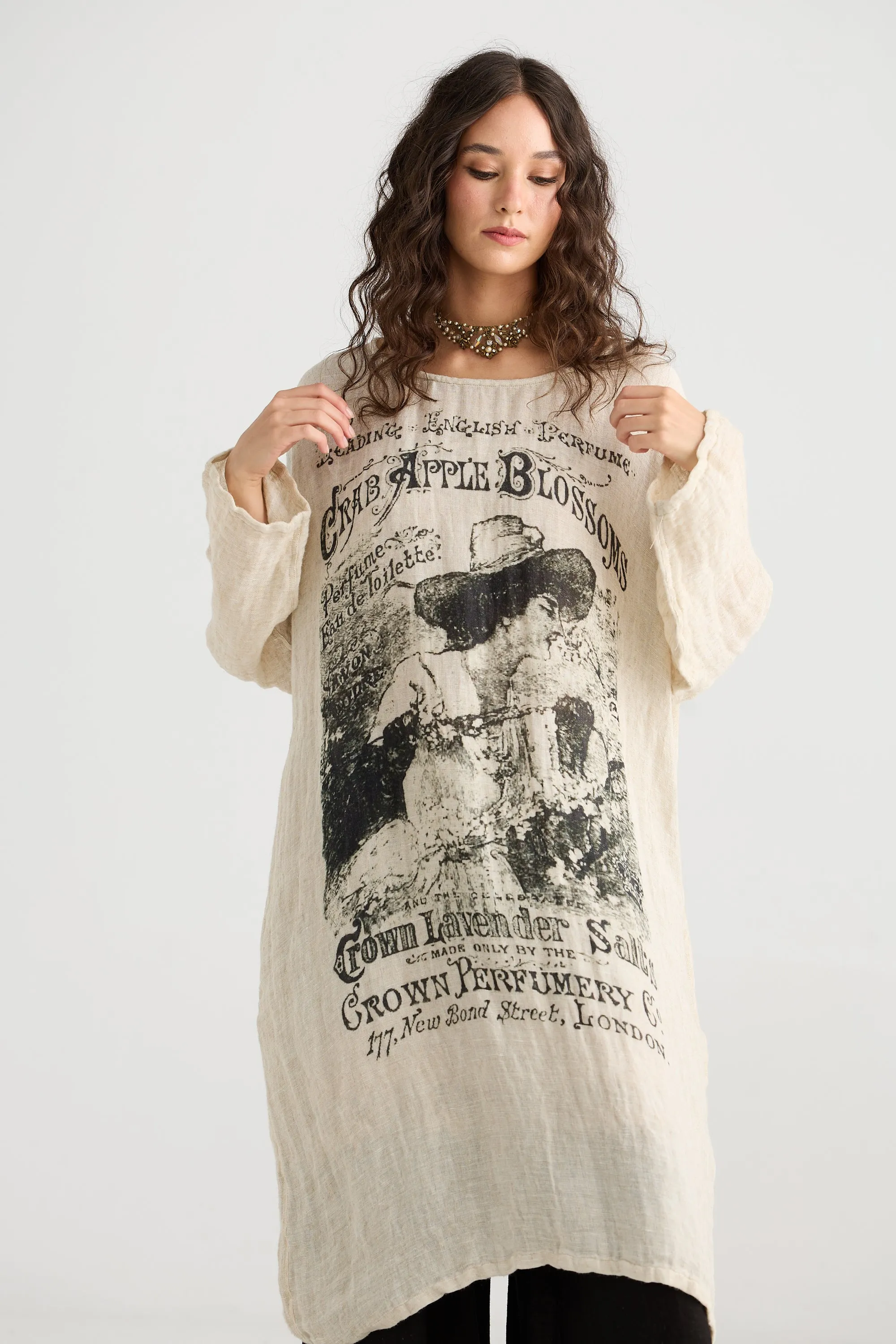 Secret Garden Linen Gauze dress.
