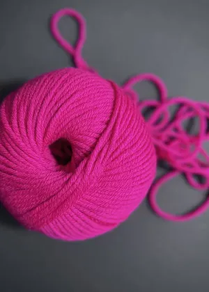 Sesia Yarn. New One Merino 12ply. Lipstick Pink