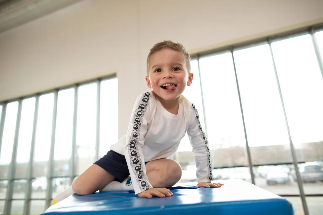 Short babygym mixte doux et confortable, bleu
