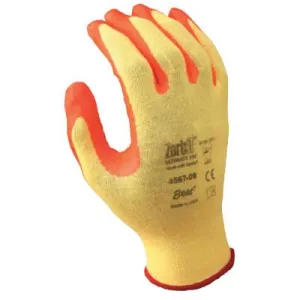 SHOWA® Nitrile, Cut Resistant Gloves, Size S, A4 ANSI/ISEA Cut Level, Orange, Yellow,, 4568S-06