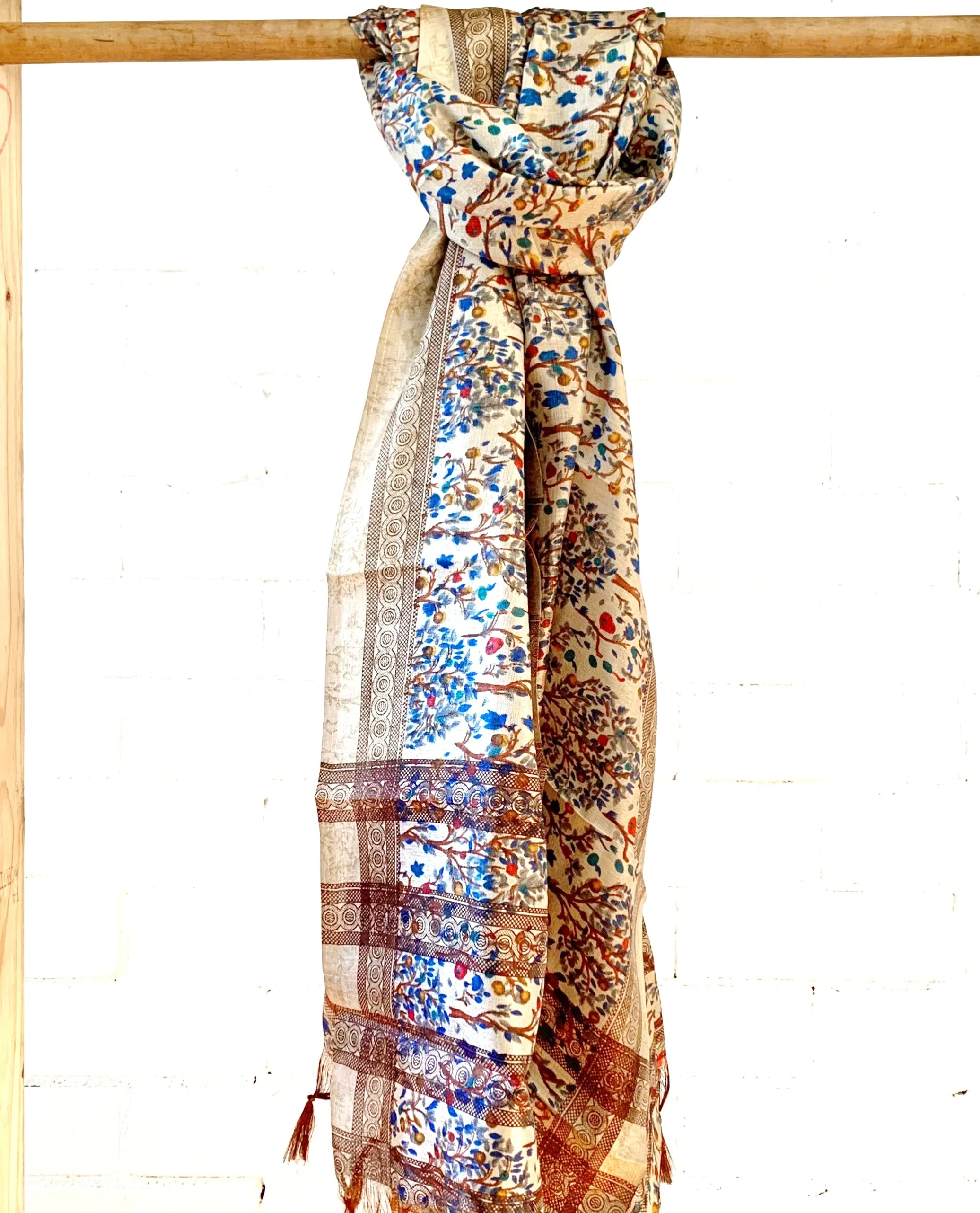 SILK FRINGED SARONG/SCARF