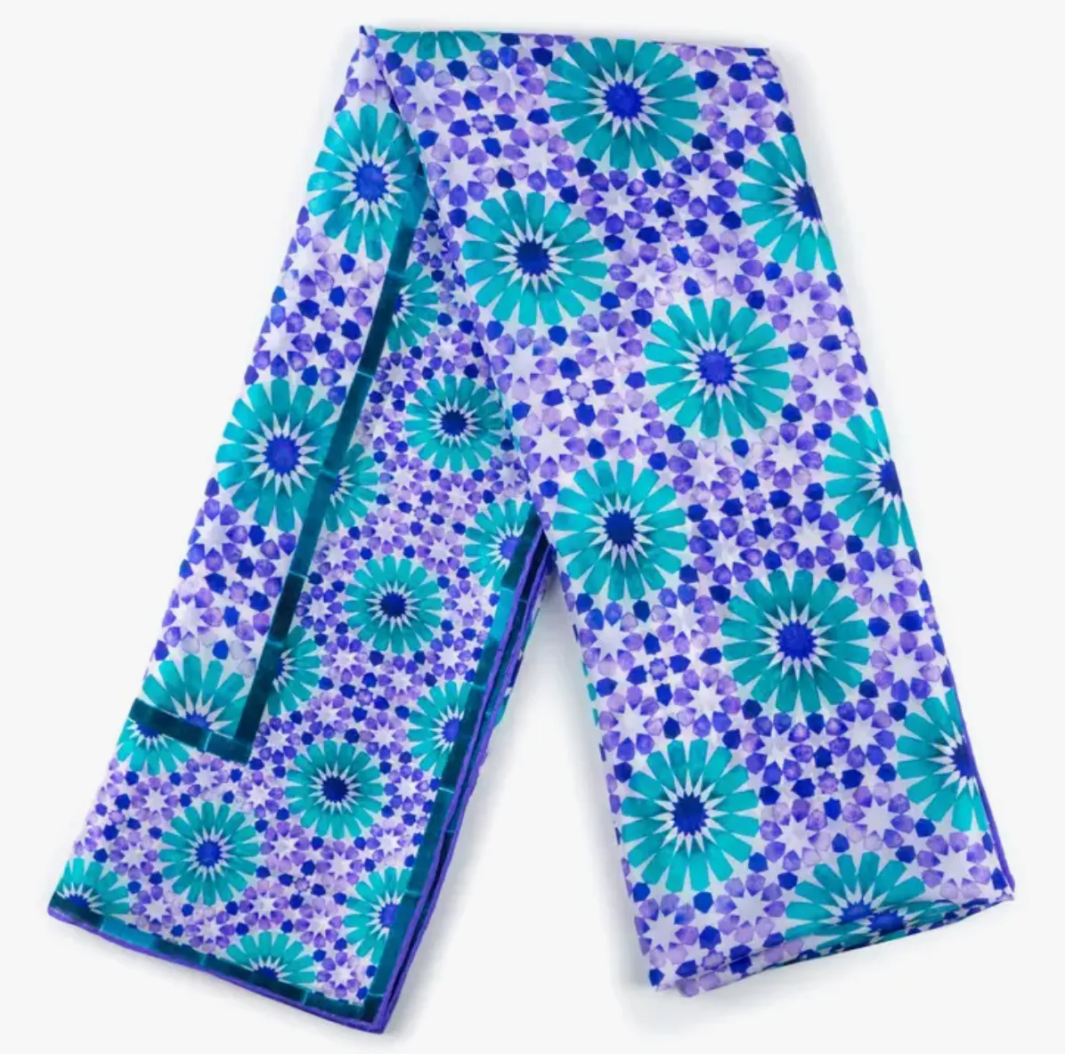 Silk Purple Star Print