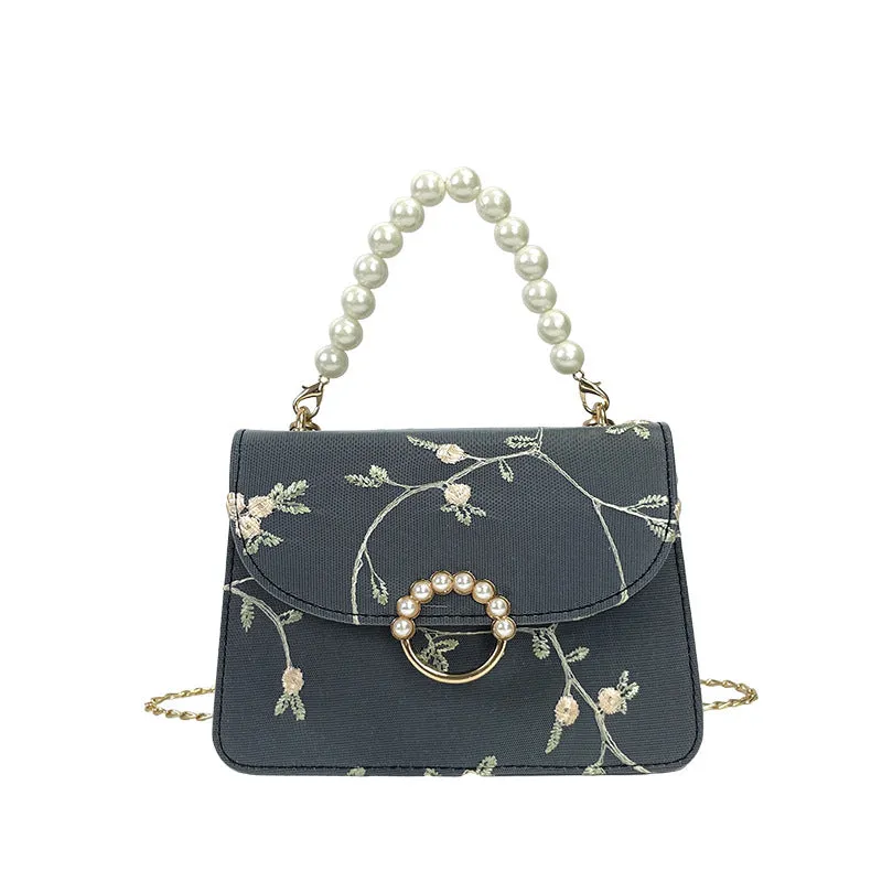 Simple Fashion Pearl Hand Female Summer Trendy Shoulder Bags