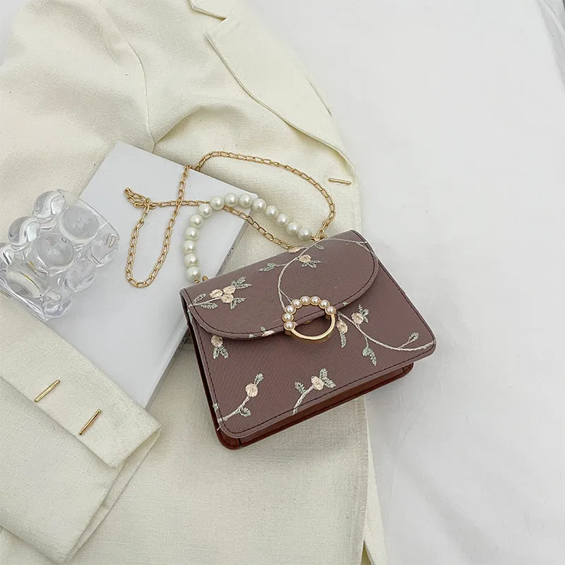 Simple Fashion Pearl Hand Female Summer Trendy Shoulder Bags