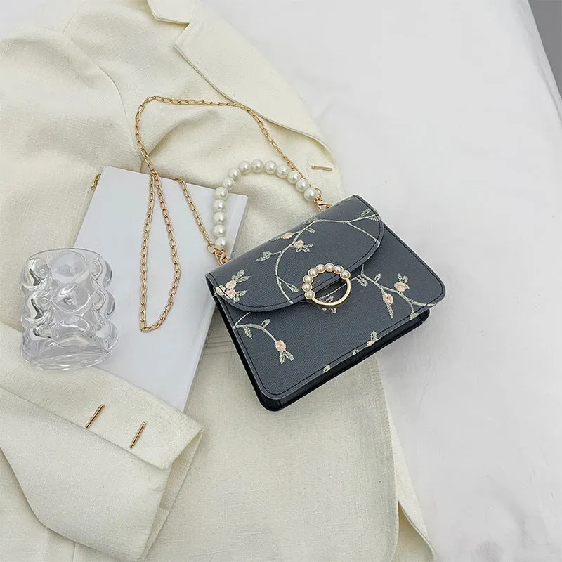 Simple Fashion Pearl Hand Female Summer Trendy Shoulder Bags