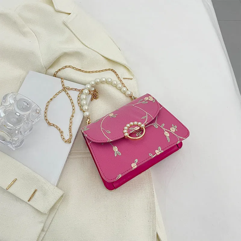 Simple Fashion Pearl Hand Female Summer Trendy Shoulder Bags