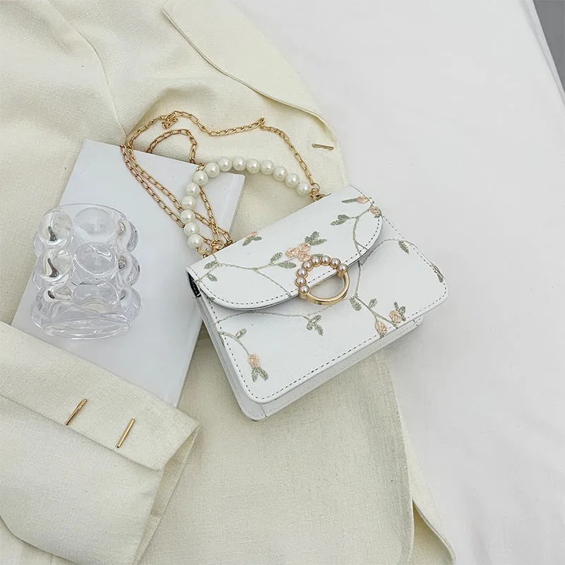 Simple Fashion Pearl Hand Female Summer Trendy Shoulder Bags