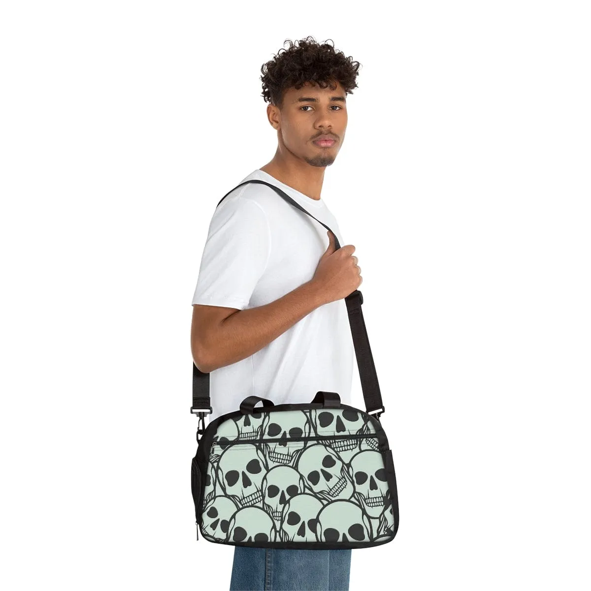 Skulls With Shoes Compartment Fitness Bag