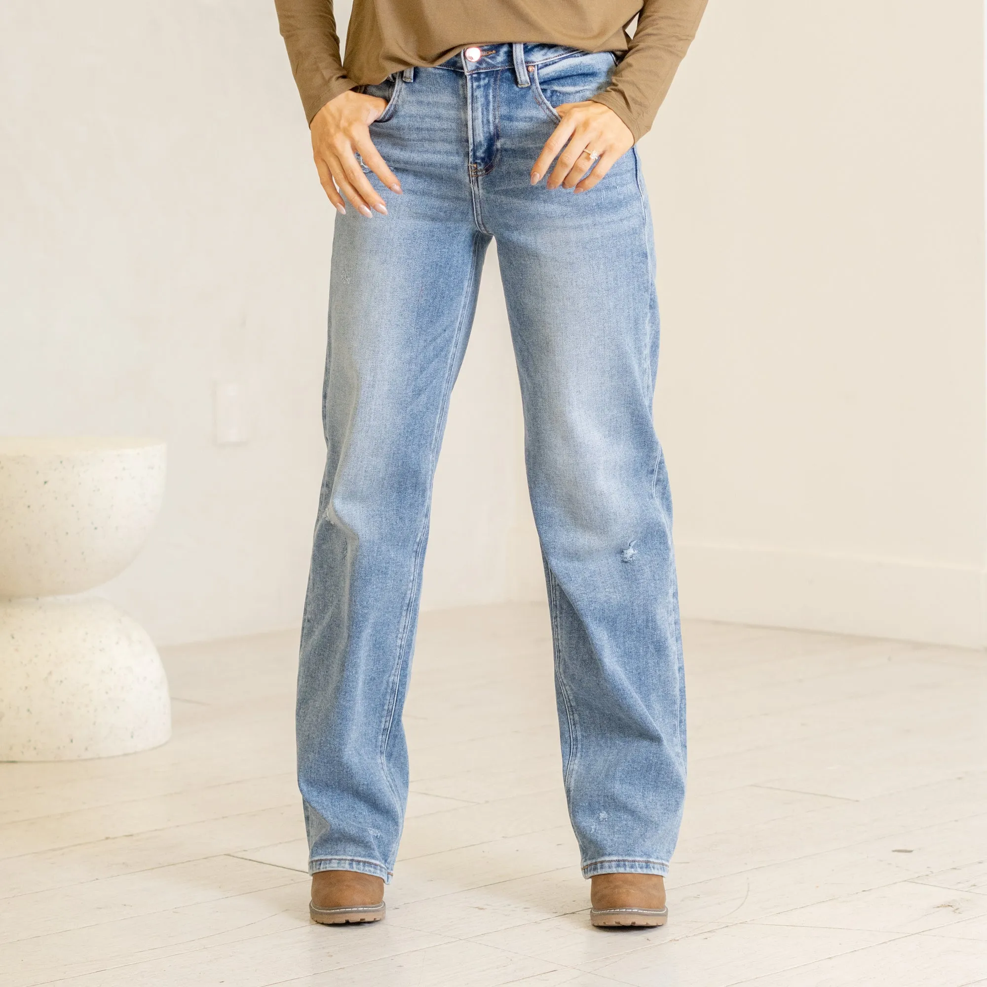 Socialite High Rise Baggy Wide Leg Regular & Plus Sizes