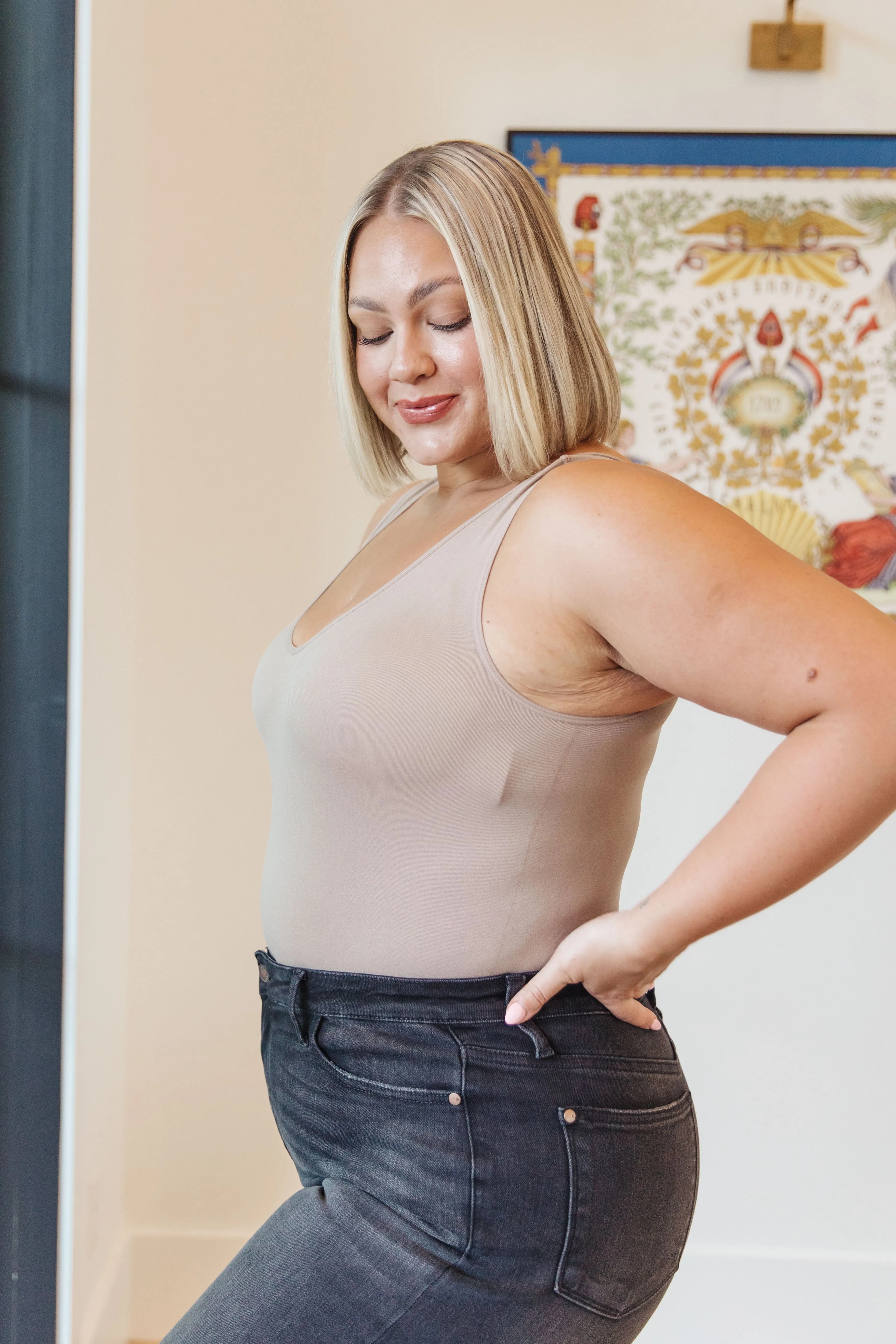 Start From Scratch Basics Bodysuit In Light Mocha