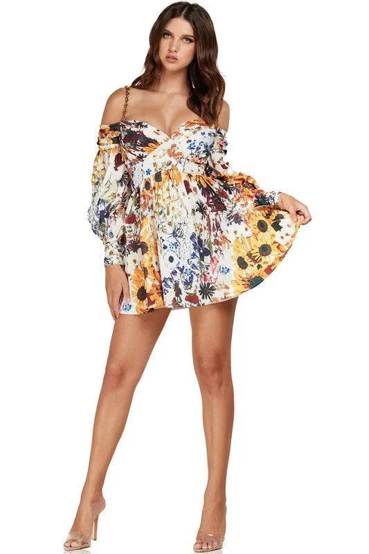 SUNFLOWER MINI DRESS