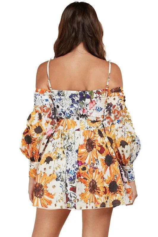 SUNFLOWER MINI DRESS