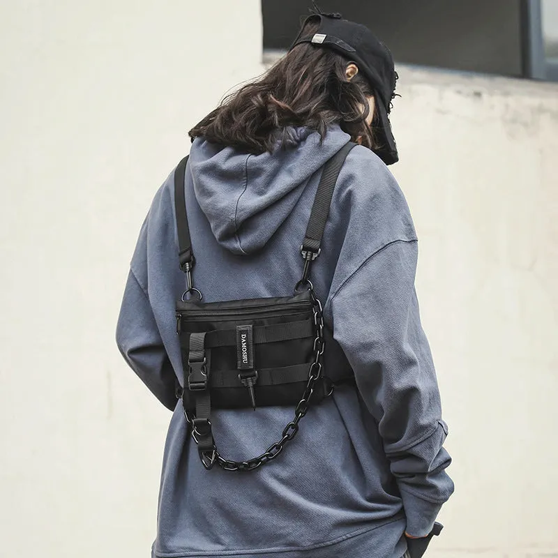 Techwear Chain Cross body Bag