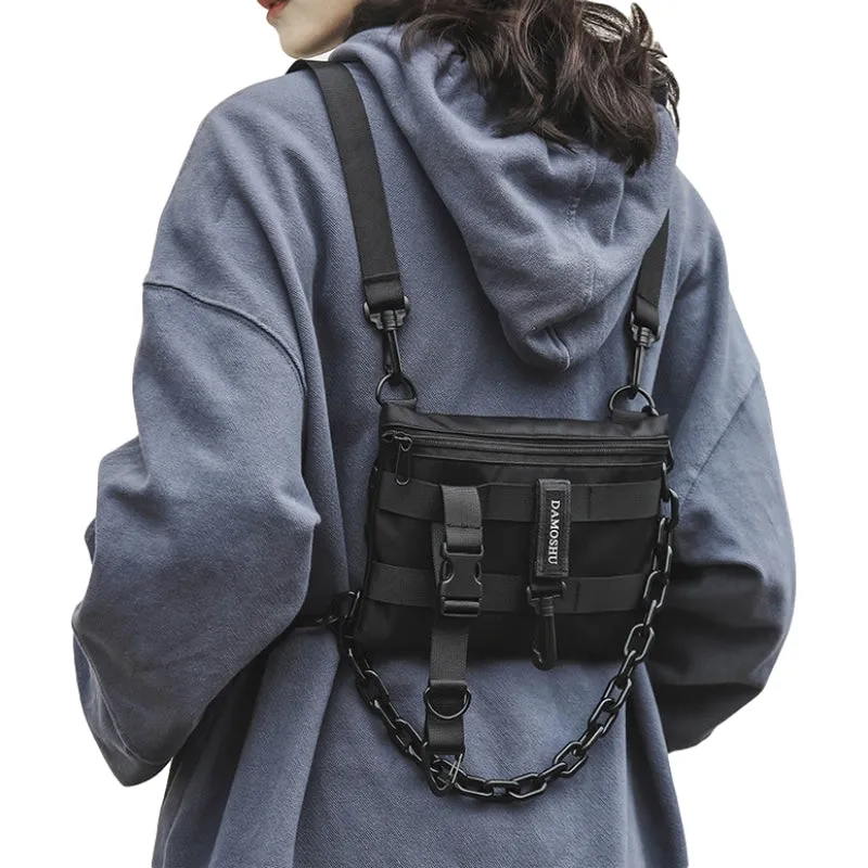 Techwear Chain Cross body Bag