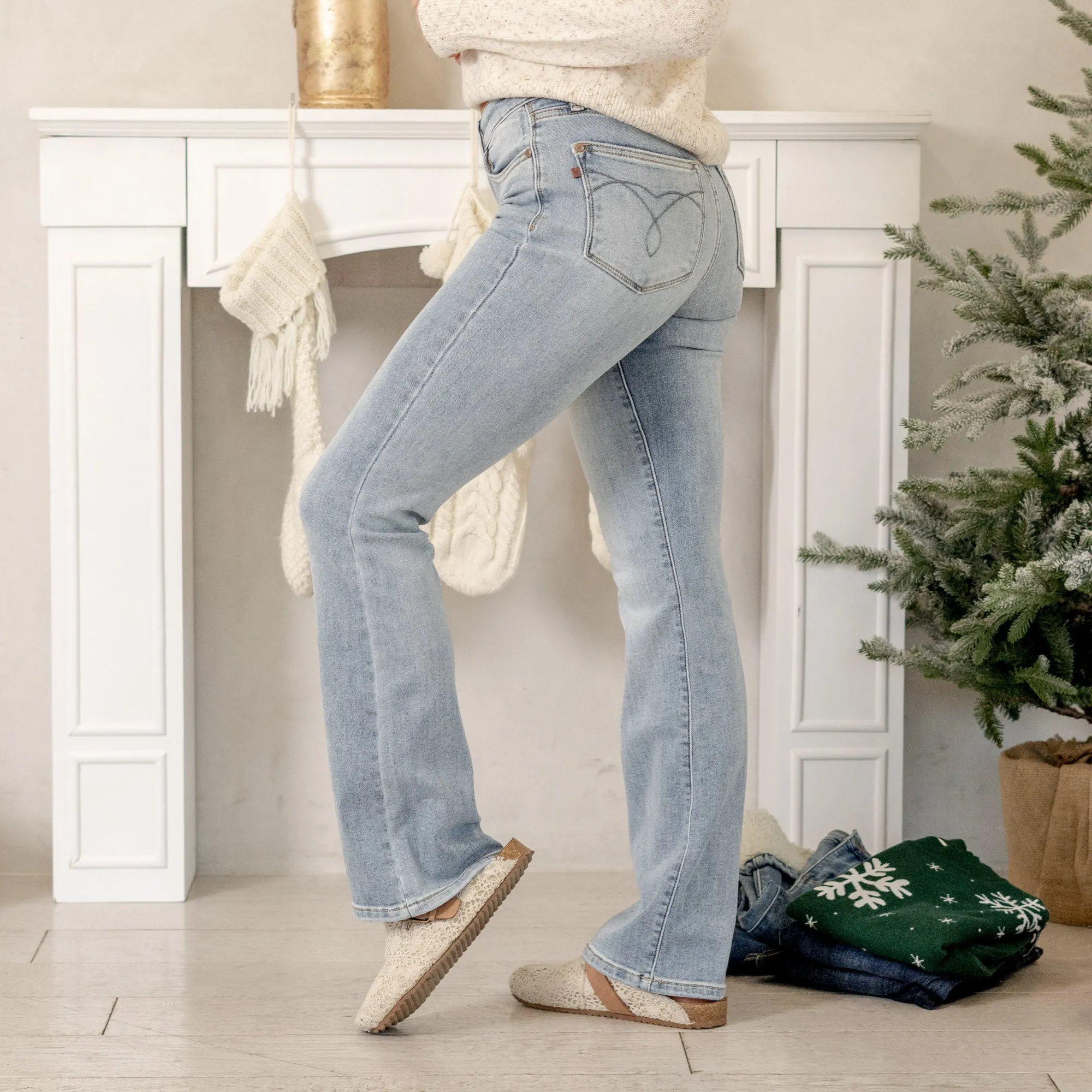 Thermadenim Mid Rise Boot Cut Regular & Plus Sizes