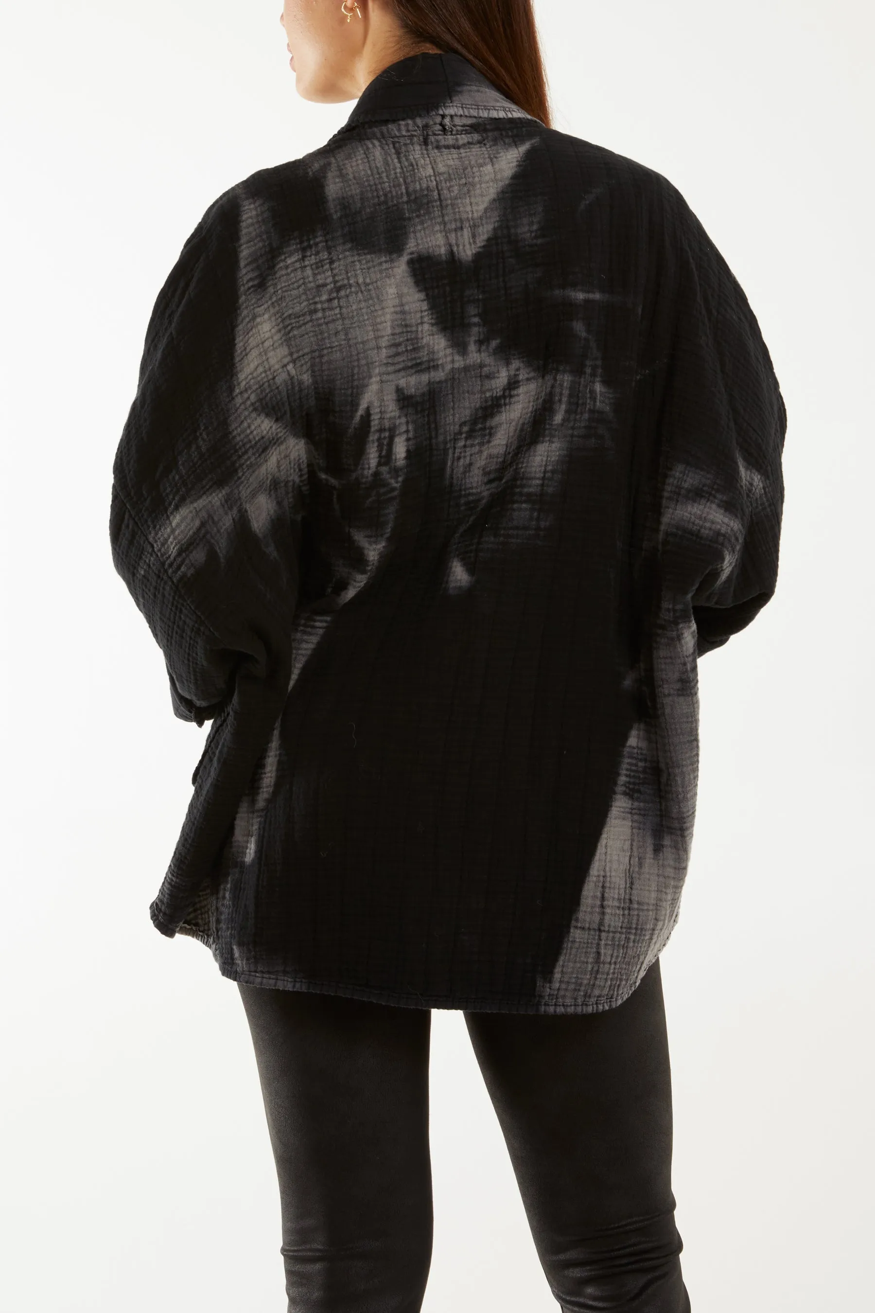 Tie Dye Cheese Cloth Kimono Jacket