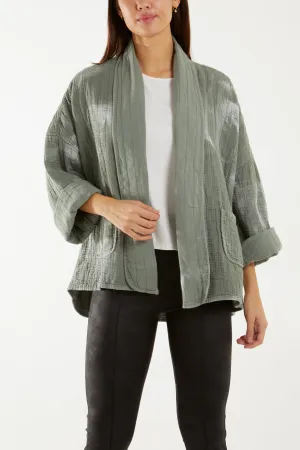 Tie Dye Cheese Cloth Kimono Jacket