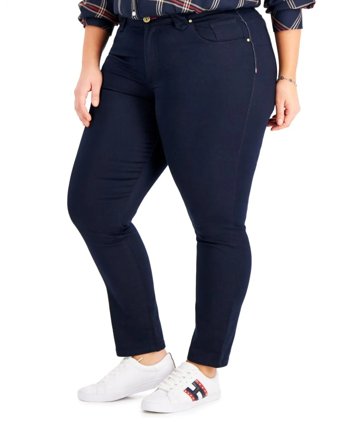 Tommy Hilfiger Womens Plus Size Waverly Jeans W1XK6573