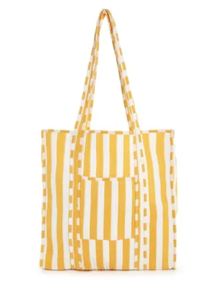 True Tones Printed Cotton Quilted Reversible Tote Bag