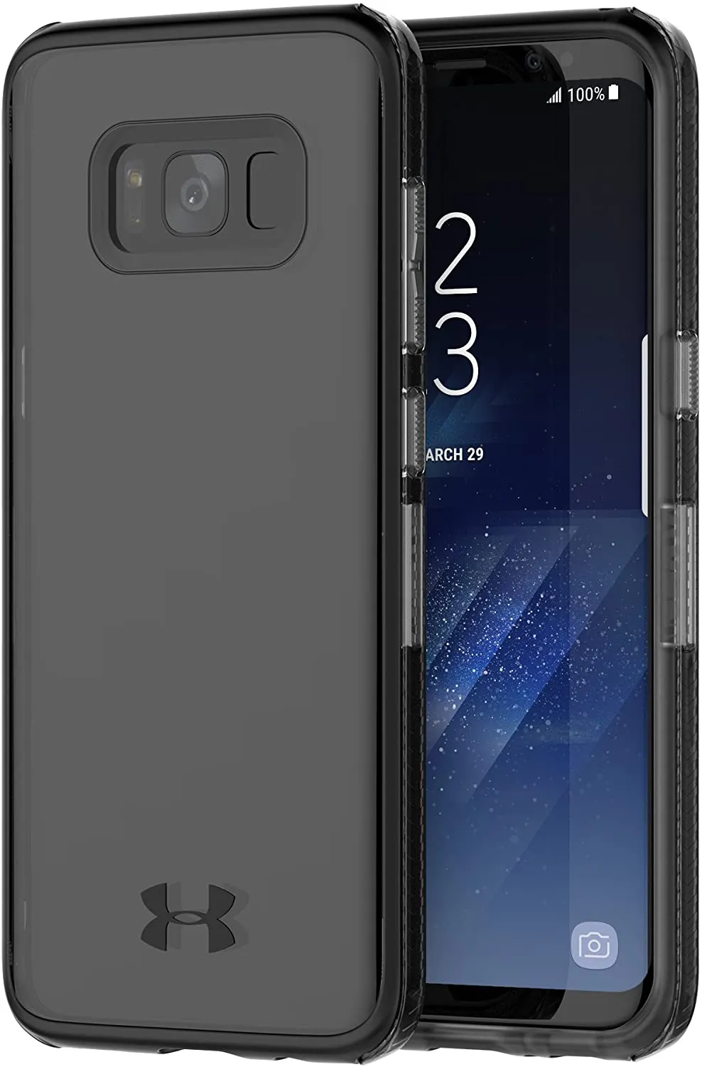 Under Armour UA Protect Verge Case For Galaxy S8, Translucent Smoke / Black / Black Metallic Logo