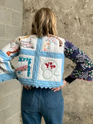 upcycled quilted jacket