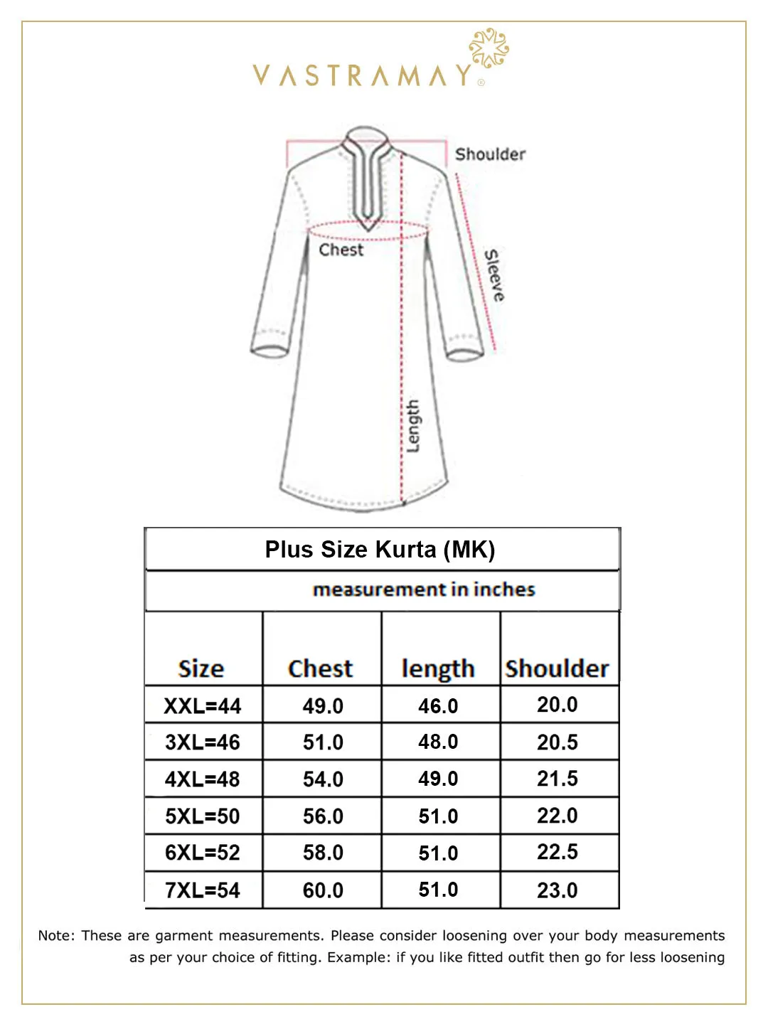 VASTRAMAY Men's Plus Size Gold Silk Blend Kurta