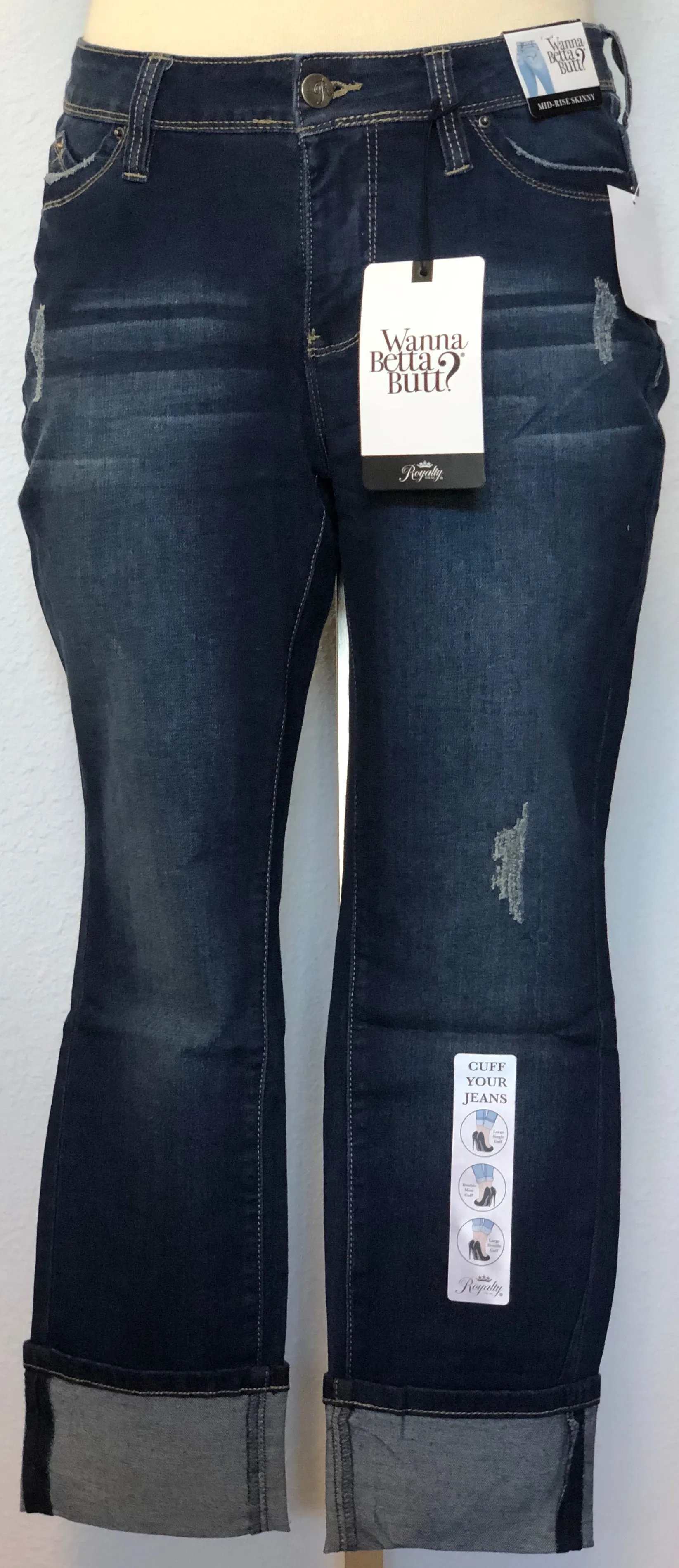 WBB MEGA CUFF ANKLET JEANS