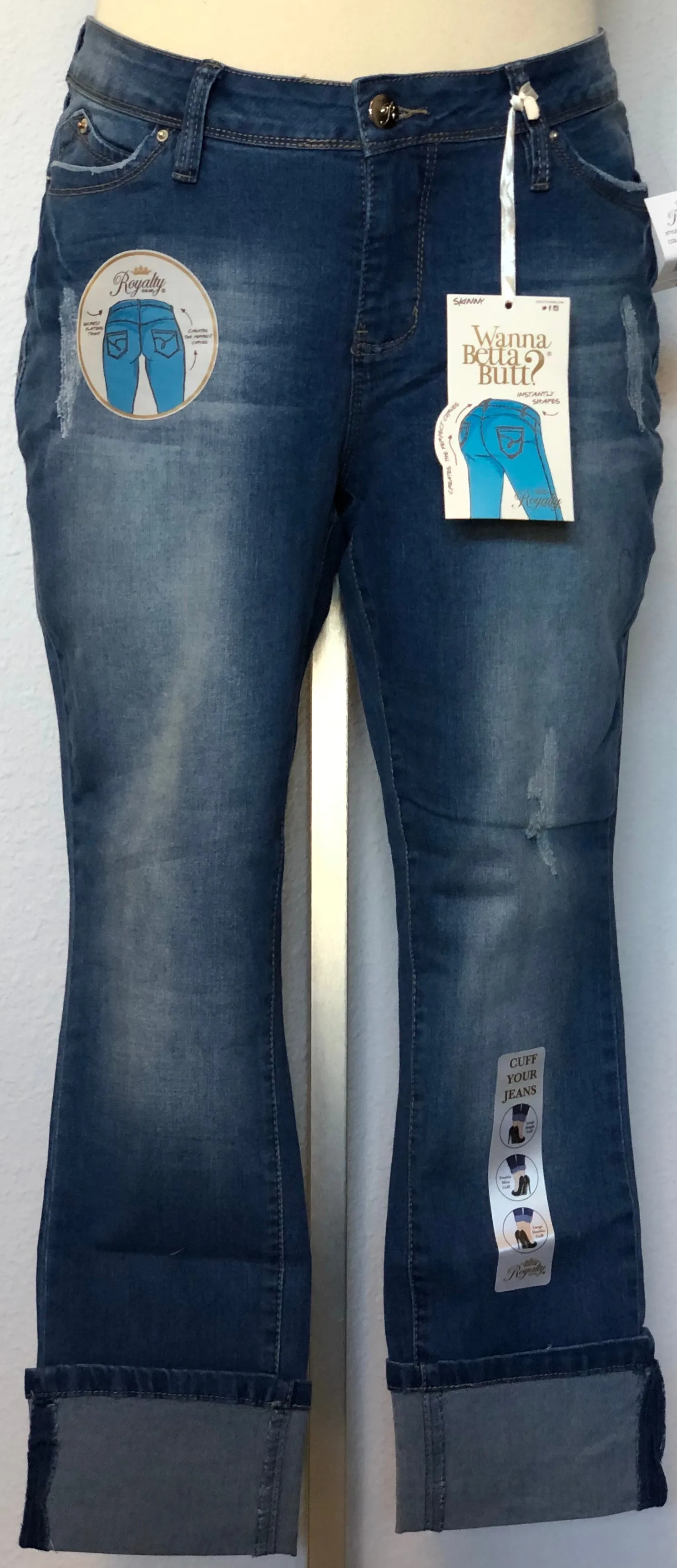 WBB MEGA CUFF ANKLET JEANS