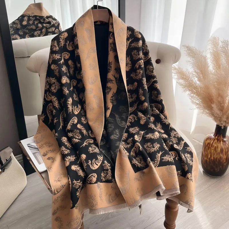 Women Scarf Warm British Style Thicken