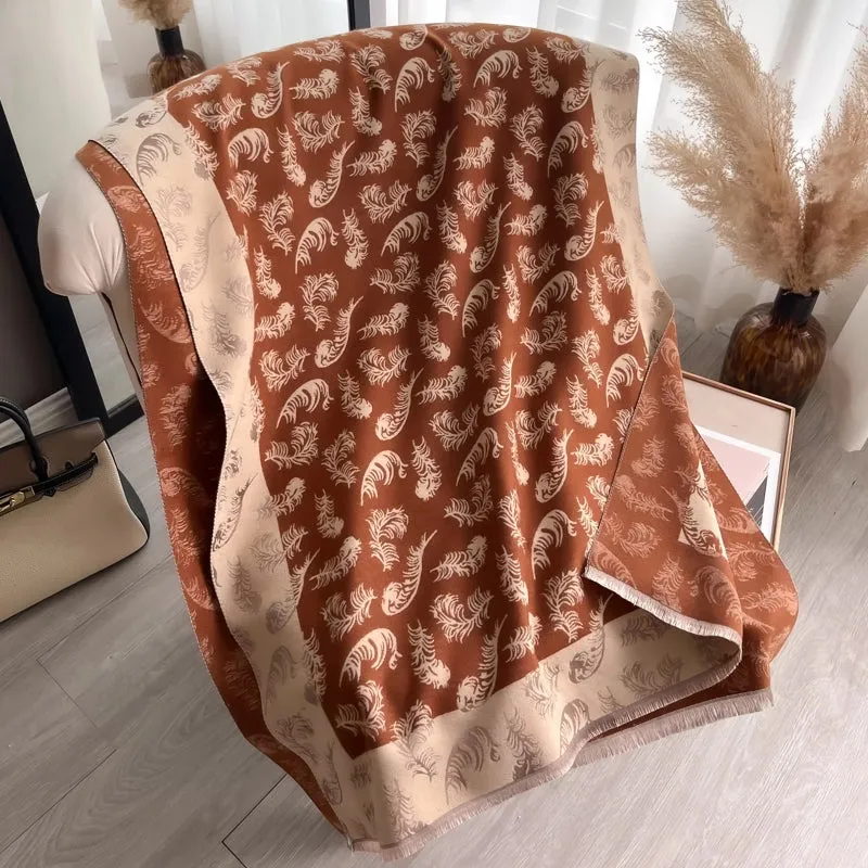 Women Scarf Warm British Style Thicken