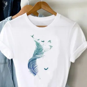Women's Plus Size Short-sleeved T-shirt
