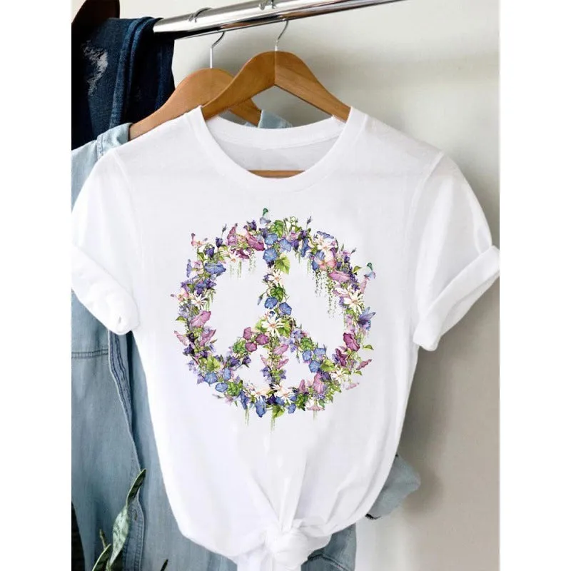Women's Plus Size Short-sleeved T-shirt