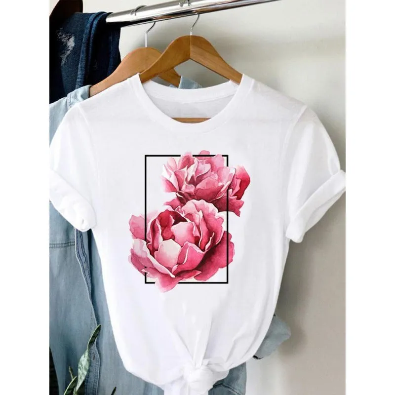 Women's Plus Size Short-sleeved T-shirt
