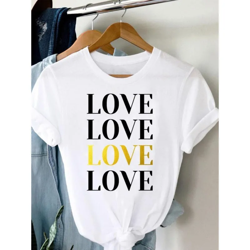 Women's Plus Size Short-sleeved T-shirt