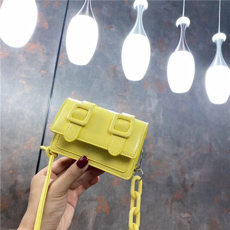 Women's Versatile Mini Fashion Cambridge Thick Chain Bags