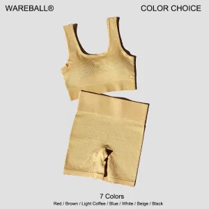 Women's Yoga Gym Set - Seamless Sports Bra and Shorts for Workout Running - Athletic Sport Suit (2PCS)
