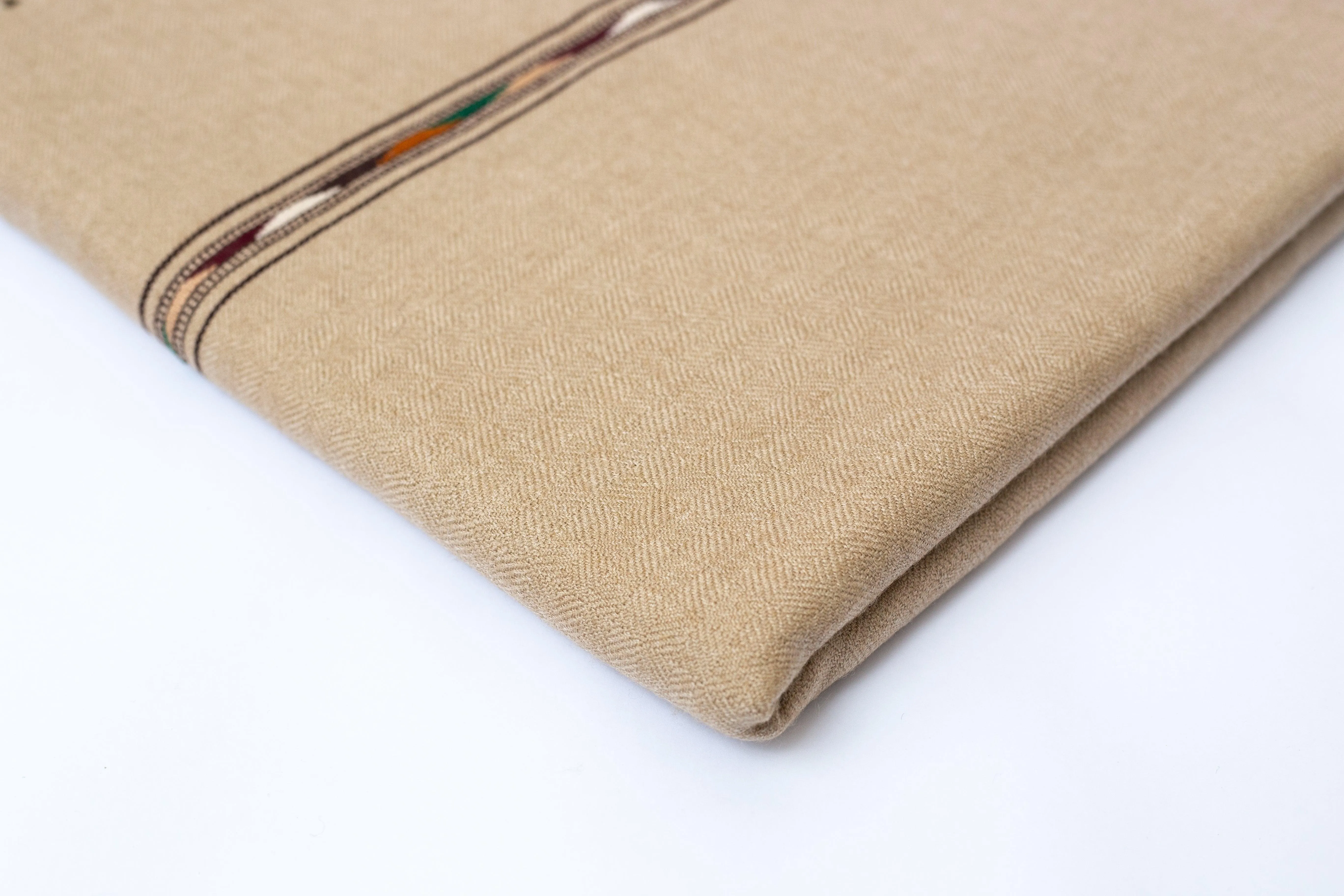 Wool Shawl Light Brown