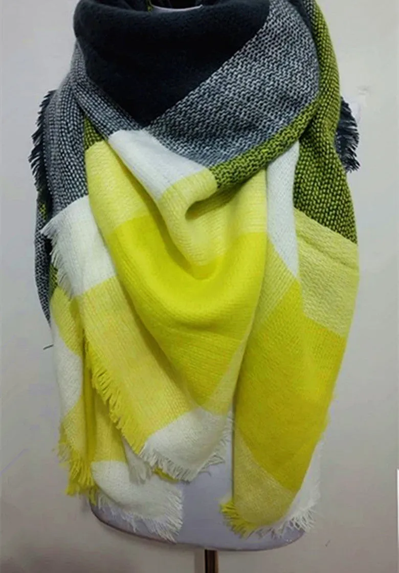 za winter scarf Tartan Scarf women desigual Plaid Scarf cuadros er Unisex Acrylic Basic Shawls warm bufandas