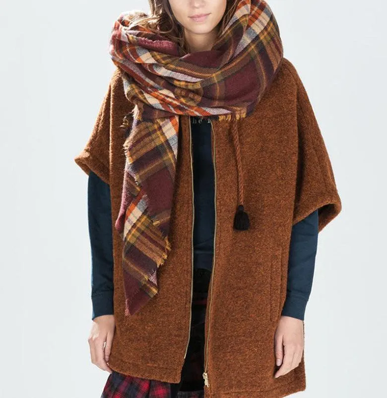 za winter scarf Tartan Scarf women desigual Plaid Scarf cuadros er Unisex Acrylic Basic Shawls warm bufandas
