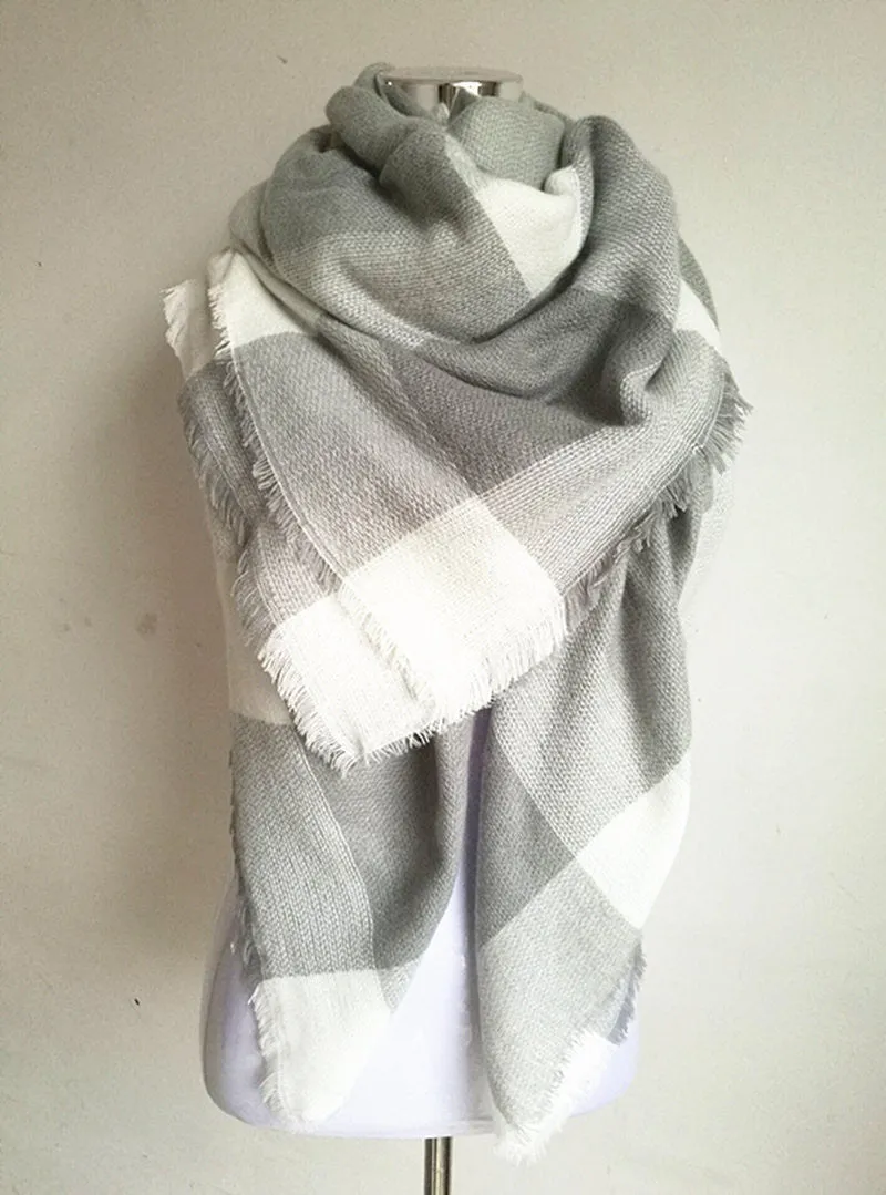 za winter scarf Tartan Scarf women desigual Plaid Scarf cuadros er Unisex Acrylic Basic Shawls warm bufandas