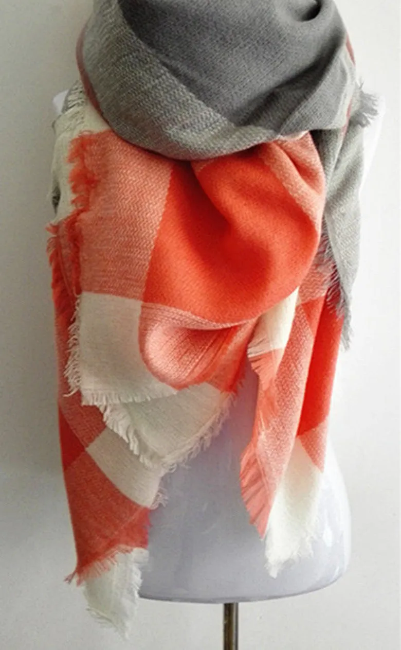 za winter scarf Tartan Scarf women desigual Plaid Scarf cuadros er Unisex Acrylic Basic Shawls warm bufandas